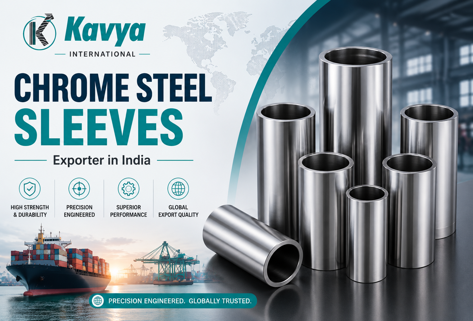 Chrome Steel Sleeves Exporter in India