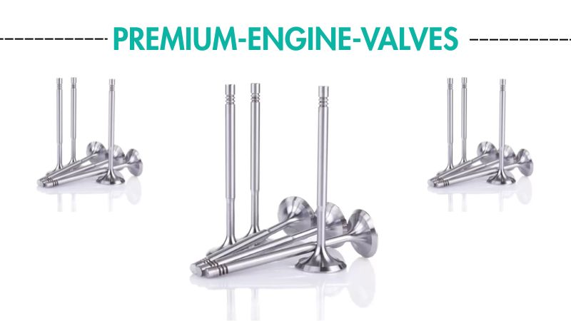 Precision-machined engine valve faces and stems